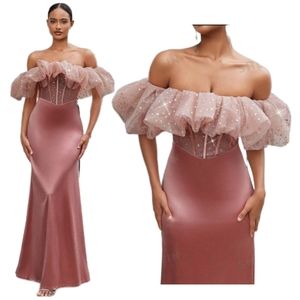 Off Shoulder Evening Formal Dress